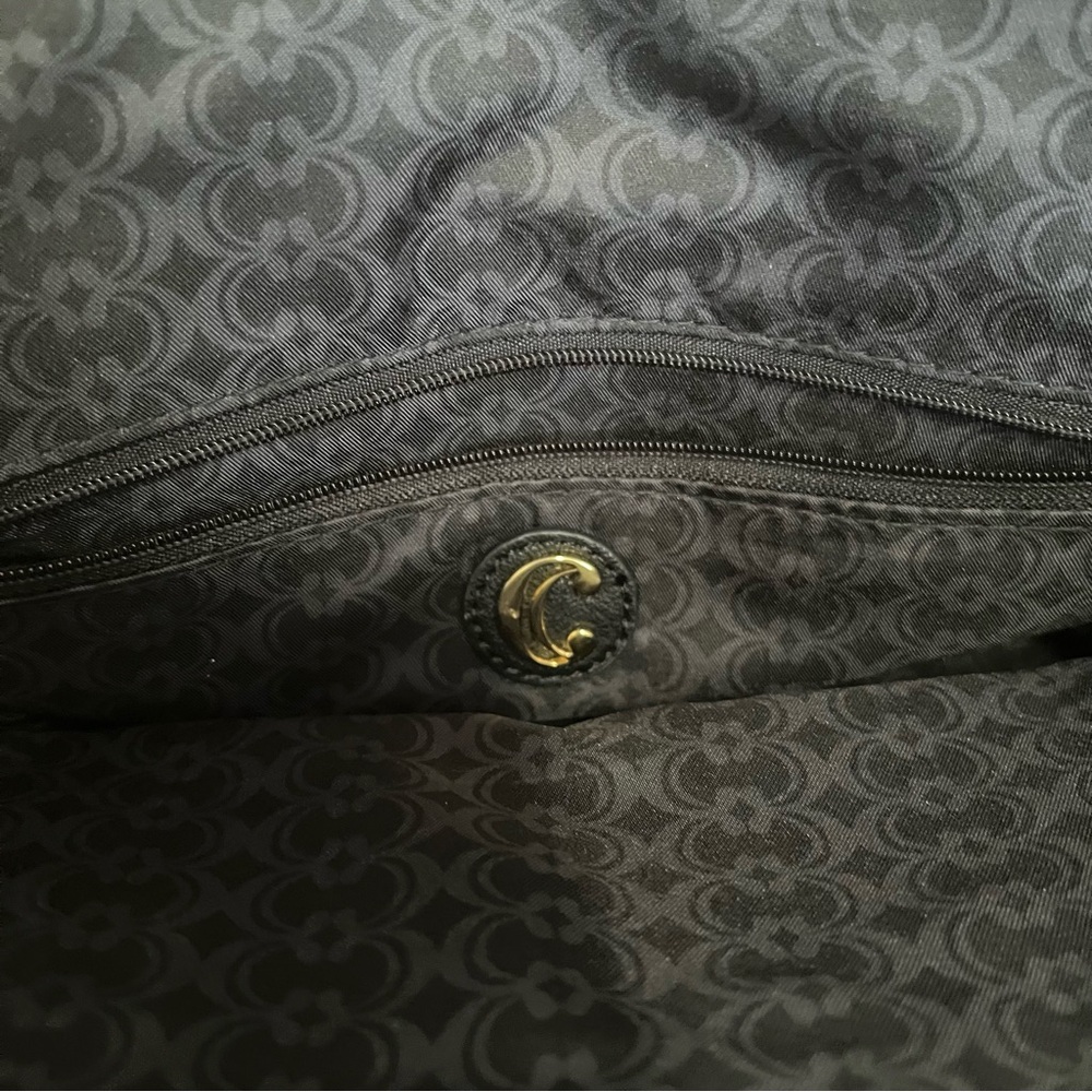 Animal print faux leather shoulder bag w/black interior - Picture 10 of 13